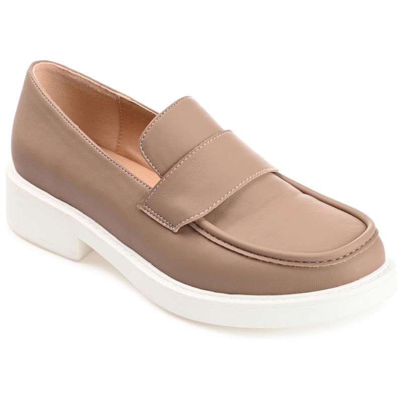 Journee Collection Womens Saydee Loafer Round Toe Slip On Flats, 1 of 11