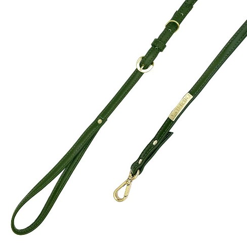 Diphda Cactus Leather Leash -  Olive - image 1 of 3