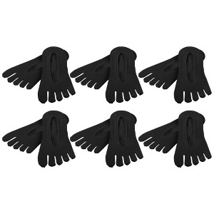 Unique Bargains Women's Nylon Breathable Split Toe Compression Socks Non-Slip 6 Pairs - 1 of 4