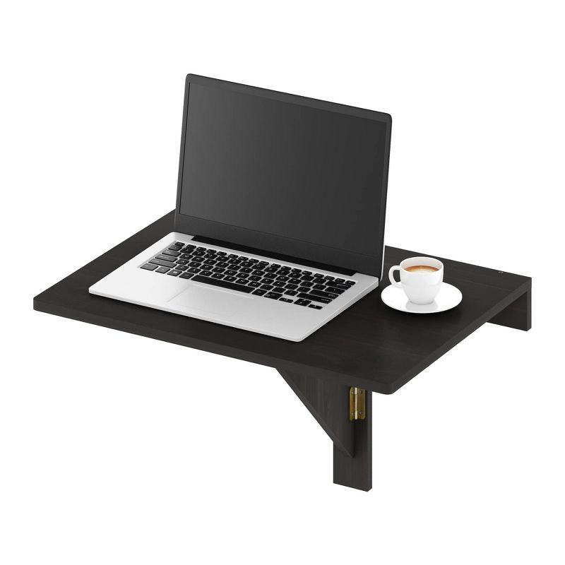 Furinno Hermite Wall Mounting Folding Table, Espresso, 2 of 5