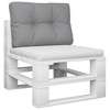 vidaXL Pallet Cushion Gray 19.7"x15.7"x4.7" Fabric - 3 of 4