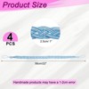 Unique Bargains Braided Polyester Elegant Design Durable Curtain Tiebacks Blue 4 Pcs - 2 of 4