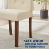 2/4/6 Pieces Upholstered Dining Chairs For Dining Room, Modern Button Tufted Kitchen Chairs with Wood Legs & Padded Seats for Living Room ,Kitchen - 3 of 4