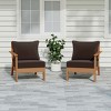 WestinTrends Avalon Outdoor Patio HDPE Loveseat Sofa with Patio Cushions - 2 of 4