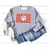 Simply Sage Market Women's Graphic Sweatshirt Baseball Stacked Smiley Face - 2 of 2