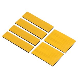 Unique Bargains High Visibility Hook and Loop Embroidered Reflective Patch 6 Pcs - 1 of 4