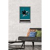 Trends International NHL San Jose Sharks - Logo 21 Framed Wall Poster Prints - 2 of 4