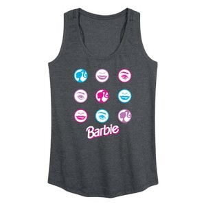 Women's - Barbie - Iconic Features of Barbie Graphic Racerback Tank - 1 of 4