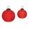 Ribbed Glass Ball Ornament (Set of 12) - 2 of 4