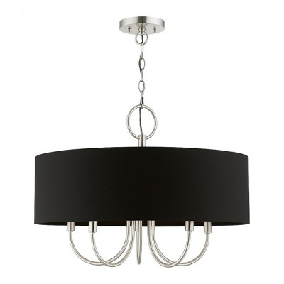 Livex Lighting Huntington 5 - Light Pendant in  Brushed Nickel