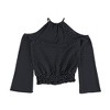 bar III Womens Cold Shoudler Halter Top Shirt - 2 of 2