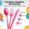 Exquisite Heavy Duty Solid Color Plastic Spoons-100 Count - 4 of 4