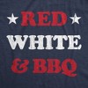 Mens Red White And BBQ Fitness Tank Funny Patriotic Barbecue Text Shirt For Guys - Crazy Dog Men's Tank Top - 2 of 4