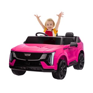 24V Cadillac Kids Ride-On Car with Parent Remote Control, 2-Seater SUV with 4-Wheel Shock Absorbers & Smooth Start - 1 of 4