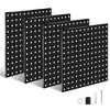 iMountek "4-Pack Metal Pegboards with 1” Spacing & 1/4” Holes, Perfect for Garage, Office, Craft Room, and Tool Storage" Black - 3 of 4