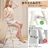 Aluminum Step Ladder Folding Ladders for Home Office with Anti-Slip Wide Pedal Lightweight Multipurpose Workbench (3S) - 3 of 4