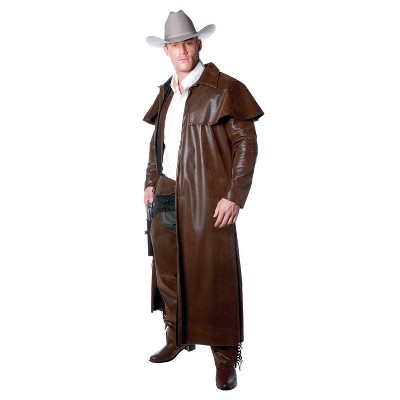 Adult Duster Coat Halloween Costume Brown One Size