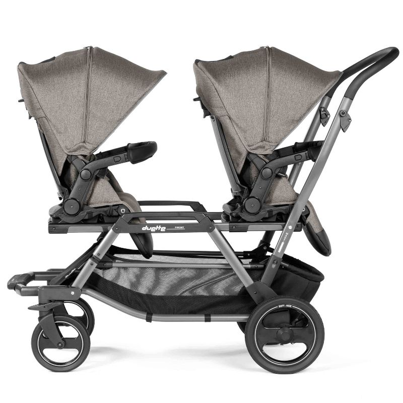 Peg Perego Duette Piroet Double Tandem Stroller - City Gray, 6 of 8