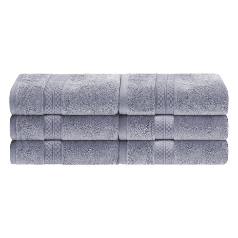 4 Piece Bath Towel Set, Rayon From Bamboo And Cotton, Plush And Thick,  Solid Terry Towels With Dobby Border, White - Blue Nile Mills : Target