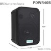 Pyle Home Dual Waterproof Outdoor Speaker System - Black - 3 of 4