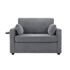 YOOCOZZ 47.2" Twin Size Sleeper Sofa with a Foldable Mattress,a Side Storage Pocket, a Foldable Side Table and Two USB Ports - 2 of 4
