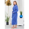 ADR Women's Plush Fleece Wrap Around Robe, Long Cozy Warm Lounge Bathrobe - 3 of 4