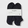 Men's Odor Resistant Quarter Socks 6pk - Goodfellow & Co™ Black 6-12