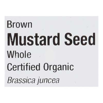 Frontier Co-Op Mustard Seed Organic Brown Whole - 1 lb