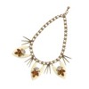 SOHI Women's Ivory White Party Stone Statement Necklace - 2 of 4