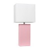 21" Monaco Avenue Modern Leather Table Lamp - Elegant Designs - 3 of 4