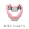 Unique Bargains Biscuit Cutter Medium Chicken-Shaped Cookie Cutter Hand Wash Stainless Steel Plastic 2.7"x2.4"1.6" 1Pcs - 3 of 4