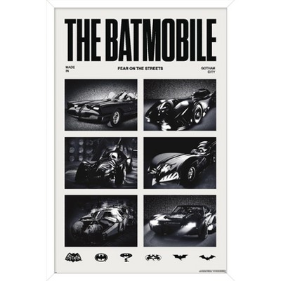 Trends International DC Comics Batman: The Batmobile Fear The Streets Framed Wall Poster Prints