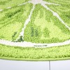 TOWN & COUNTRY PLAY Citrus Slice Lemon Half Circle Shaped Bath Mat, Absorbent Tufted Floor Mat, Machine Washable, Yellow, 34.7"x18.1" - 4 of 4