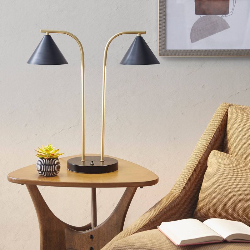 Jayda Ceramic (Includes LED Light Bulb) Table Lamp Navy - Ink+Ivy, 2 of 7