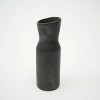 FURNIinspire Decorative Vases Handmade Traditional Flower Vase Pottery Ceramic Vase Elegant Home Living Room Decor, Black, 3.5"*3.5"*11" - 2 of 4