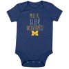 NCAA Michigan Wolverines Infant Toddler Boys' 3pk Bodysuit - 6-9M - 3 of 4