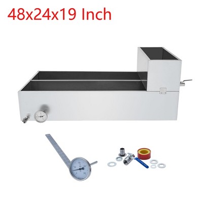 48"x24"x19" Divided Maple Syrup Pan With Tank Sap Evaporator & Thermometer & Valve