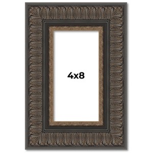 PosterPalooza | Panoramic Museum Brown Picture Frame - UV Acrylic, Foam Board Backing, Hanging Hardware - 1 of 4