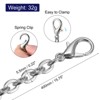 Unique Bargains Iron Flat Handbag Accessories Purse Chain Strap with Buckles 2 Pcs - 2 of 3