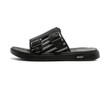 Santimon Men's Flat Slides Crisscross Back Strap Sandals Double Buckle Flip Flops Black - 2 of 4