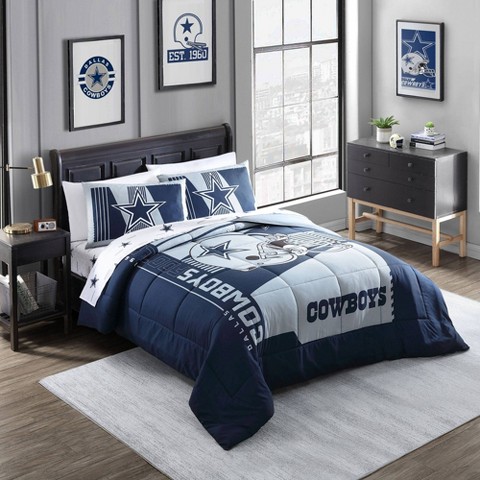 NFL Dallas Cowboys Status Bed In A Bag Sheet Set - Queen