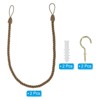 Unique Bargains Braided Decorative with Screw Hooks & Bolts Curtain Holdback Cord 2 Pcs - 3 of 4