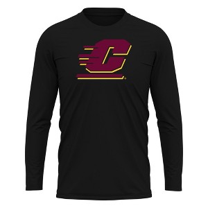 Central Michigan University Adult Sport Long Sleeve Shirt Primary Logo, Athletic Heather - 1 of 4