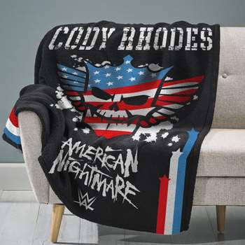 Sleep Squad WWE Cody Rhodes American Nightmare 60 x 80 Raschel Plush Throw