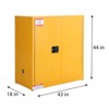Safety Steel Metal Storage Cabinet Flammable Liquid Storage Cabinet, 1 Shelf, 2 Manual Closing Doors for Gasoline Storage - 2 of 4