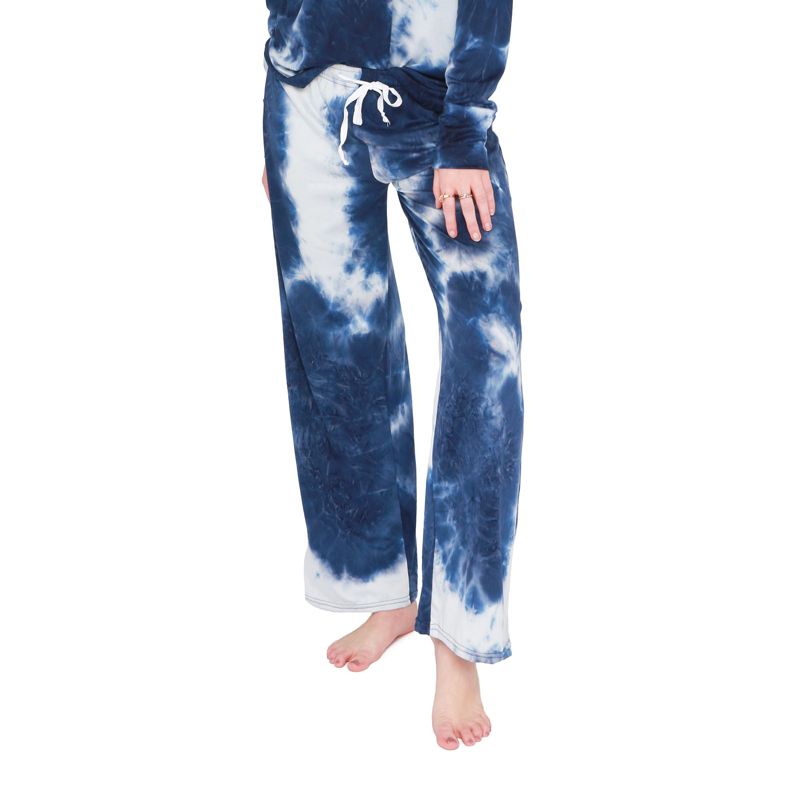 Hello Mello Women's Tie Dye Lounge Pajama Pants, 1 of 6