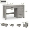 47" Executive Desk with Drawers & Charging Station, Computer Desk Workstation - 2 of 4