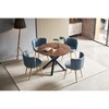 NicBex Minimalist Round Wood Dining Table with Cross Pedestal,Modern Kitchen Table Bar Table,Dining Room Furniture - 3 of 4