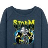 Women's - Marvel - X-Men Storm Metal Lightweight French Terry Wide Neck Long Sleeve Shirt - 2 of 4