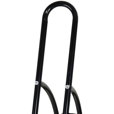 Black Steel 2-Bike Adjustable Floor Stand Rack